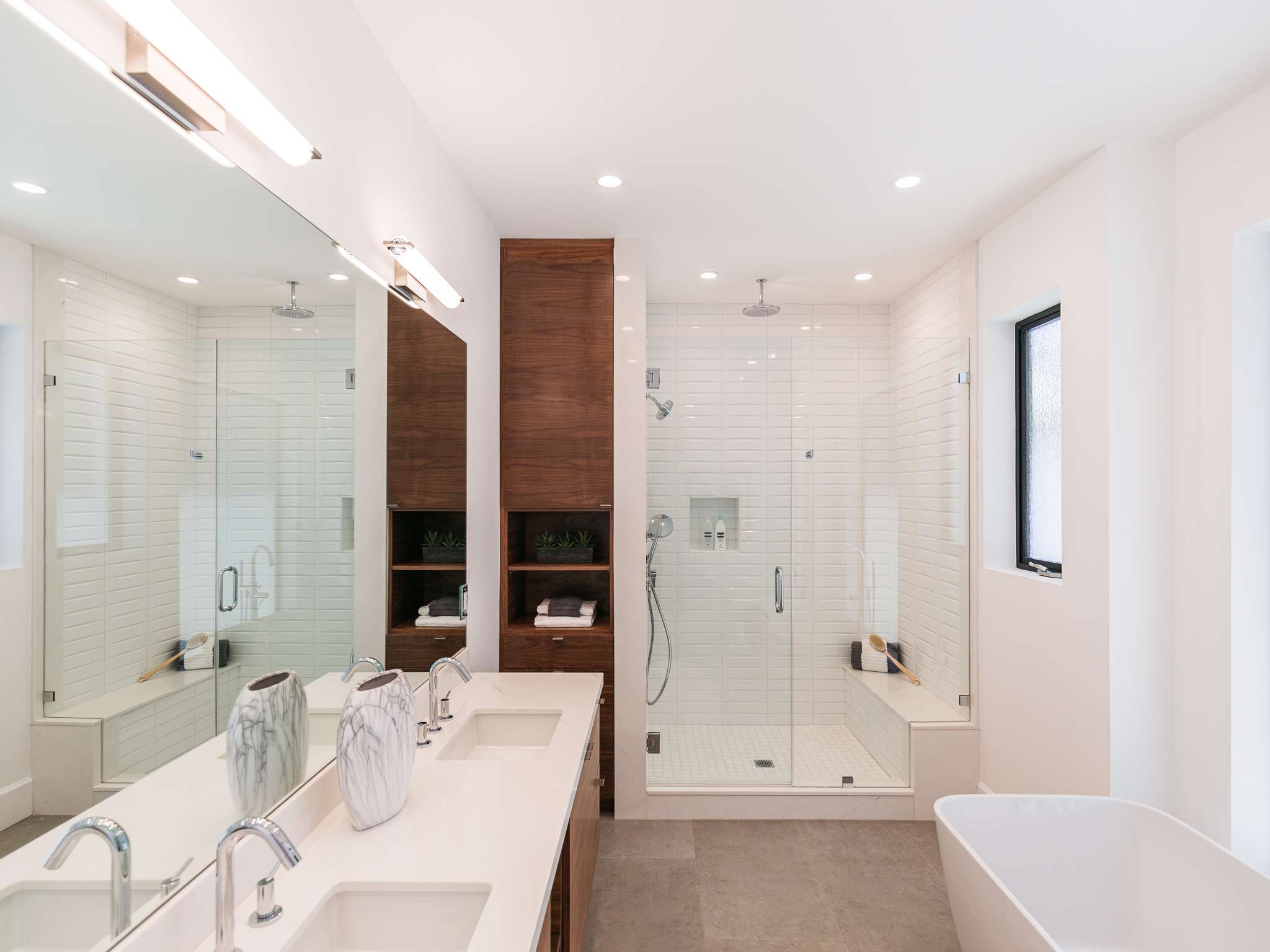 Custom walk-in shower with tile – Boynton Beach, FL