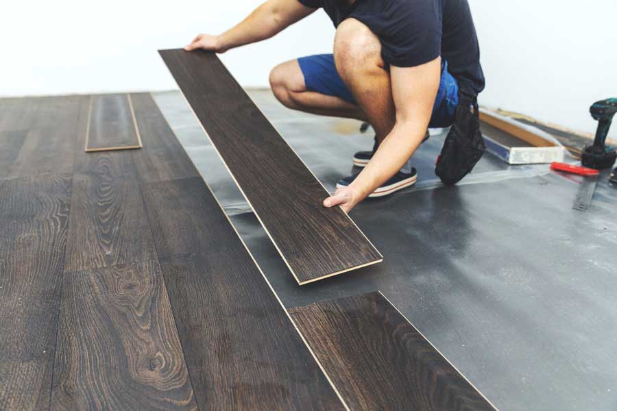Luxury vinyl plank flooring installed in a South Florida home by Ribeiro Home Improvements